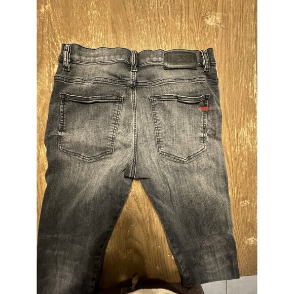 Diesel D-istort Skinny 30x28 Stretch Black Dark Gray Jeans 069RL - Picture 12 of 14